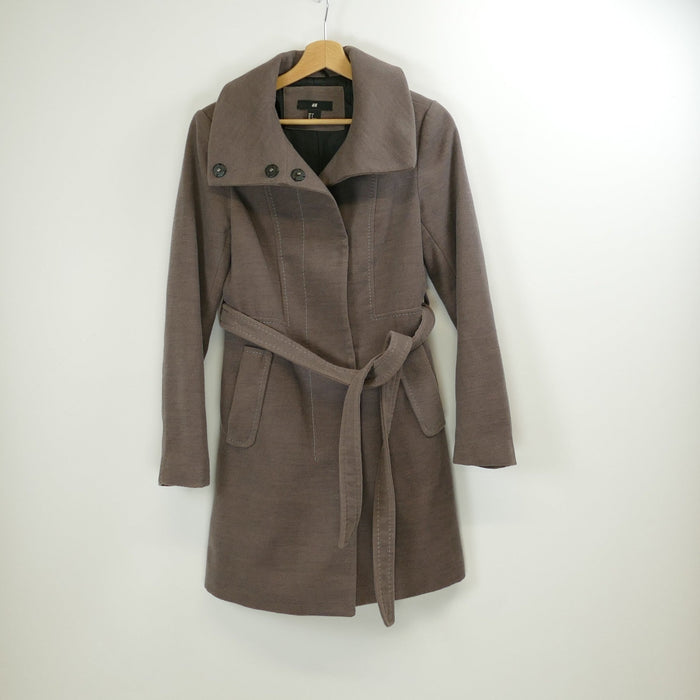 Brauner Wintermantel, Gr. 34, H&M