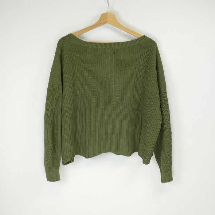 Dunkelgrüner Damen Pullover, Gr. M, ONLY