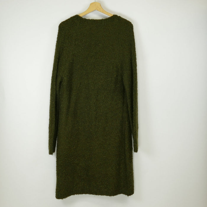 Dunkelgrüne Damen Strickjacke, Gr. XL, Clockhouse