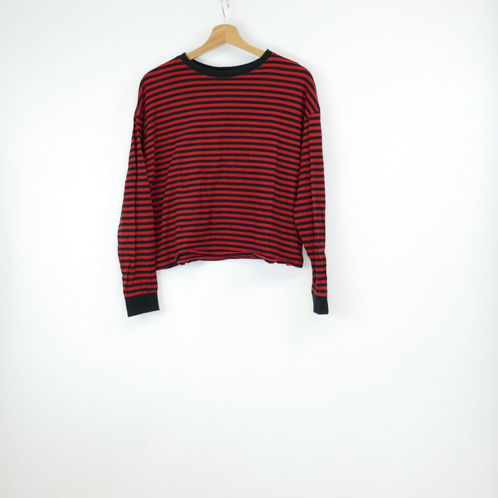 Rot-schwarzes Damen Sweatshirt, Gr. M, H&M