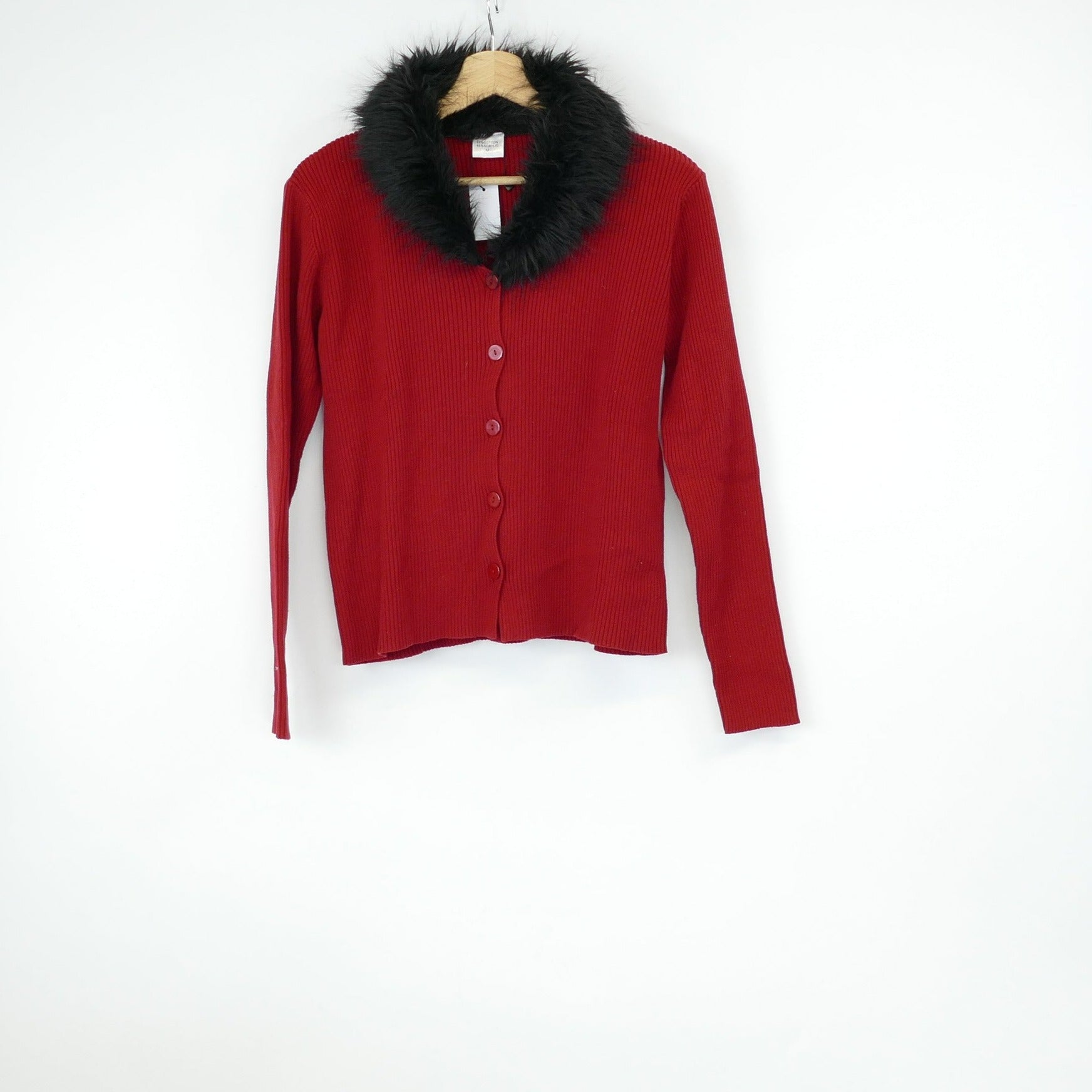 Roter Damen Pullover, Gr. M