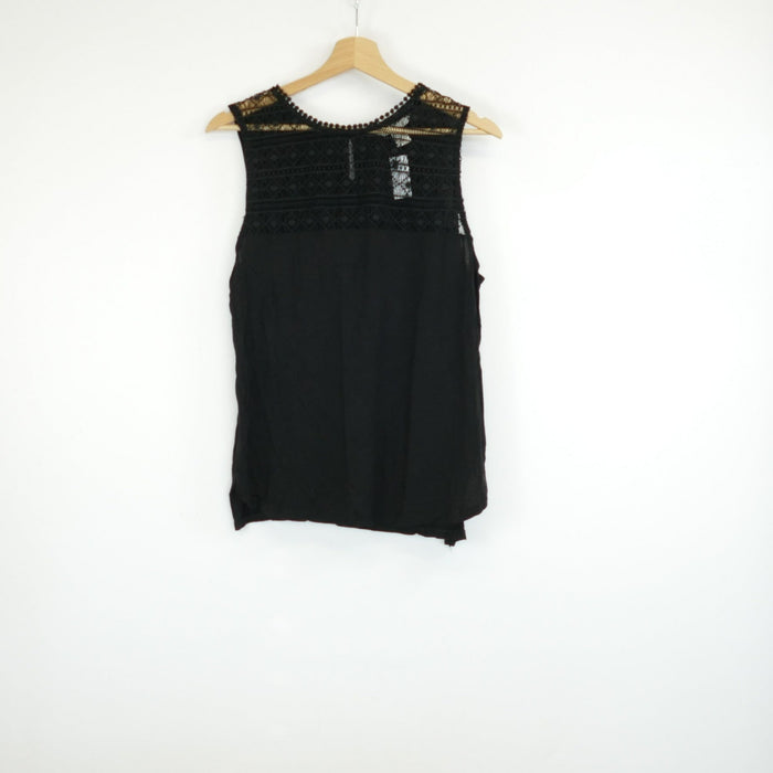 Schwarzes Damen Top, Gr. L, H&M